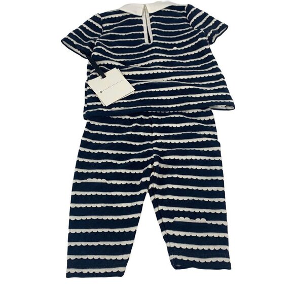 NWT Victoria Beckham for Target Baby Girl Set Bumblebee Colar Stripe Size 6M - Picture 2 of 6